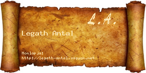 Legath Antal névjegykártya