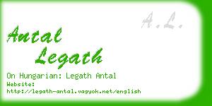 antal legath business card